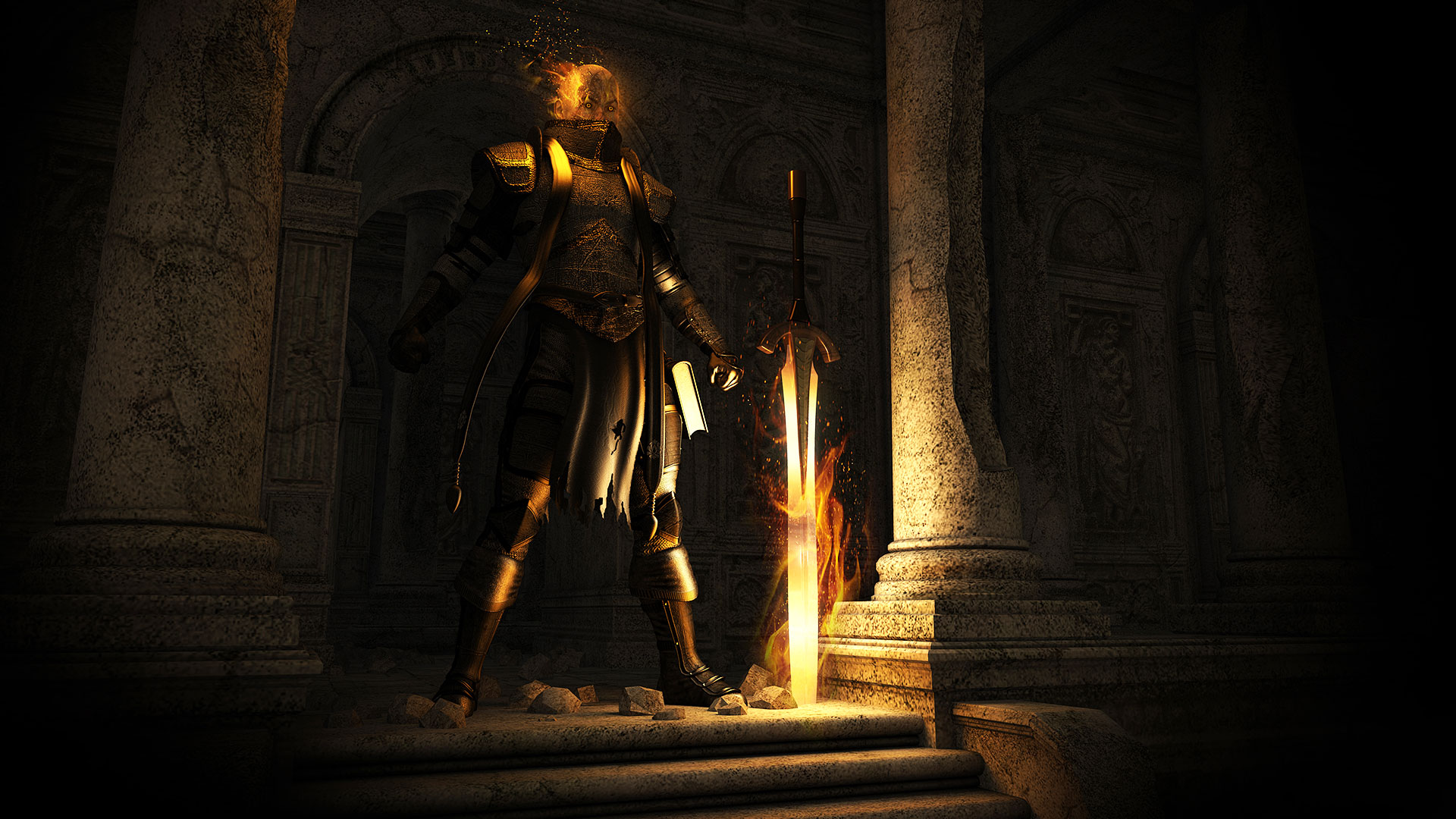 EspadaWorld Game Gameplay Screenshot Male Character Chaos Hero Paladin